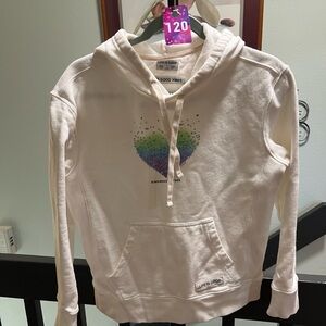 Life Is Good White Hoodie “Kindness is free”. #120